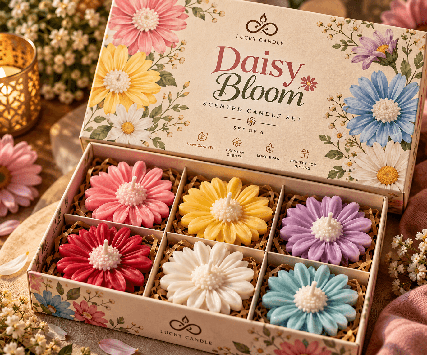 Daisy Bloom candle