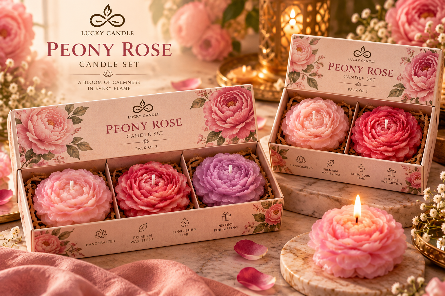 Peony Rose candle