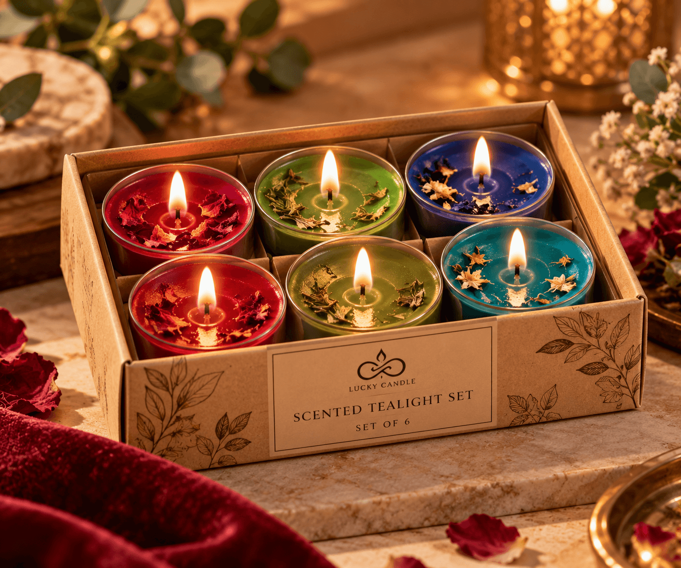 Tricolor Glow candle