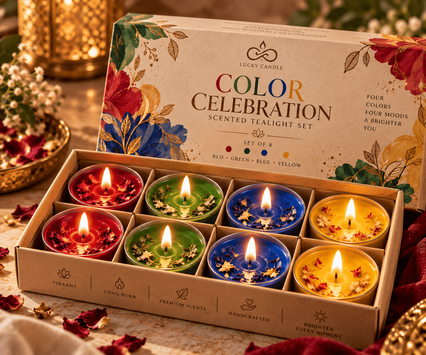 Colour Celebration candle